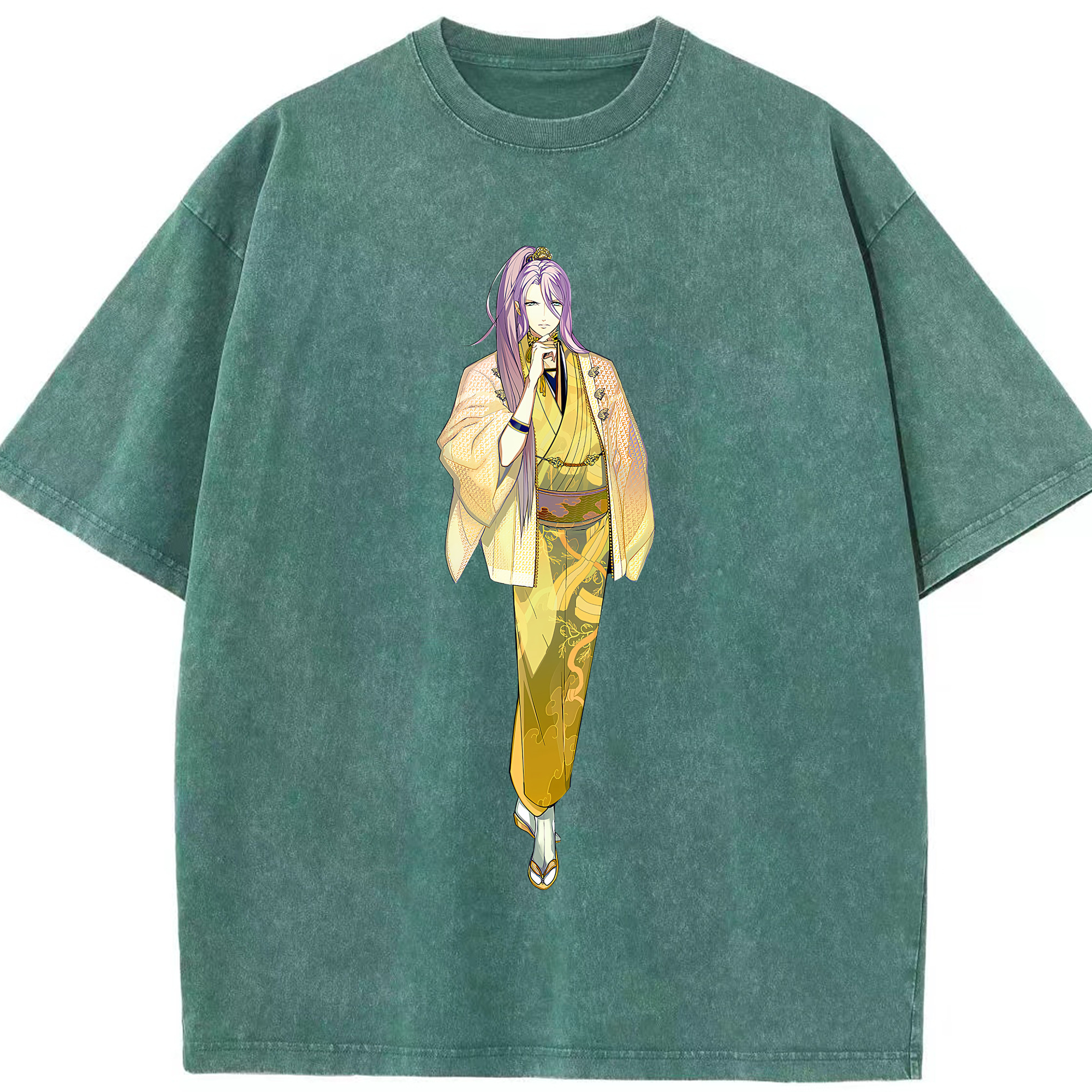 （画像用） 刀剣乱舞 Touken Ranbu 綿100% ヴィンテージ風 半袖Tシャツ（フロントプリント）